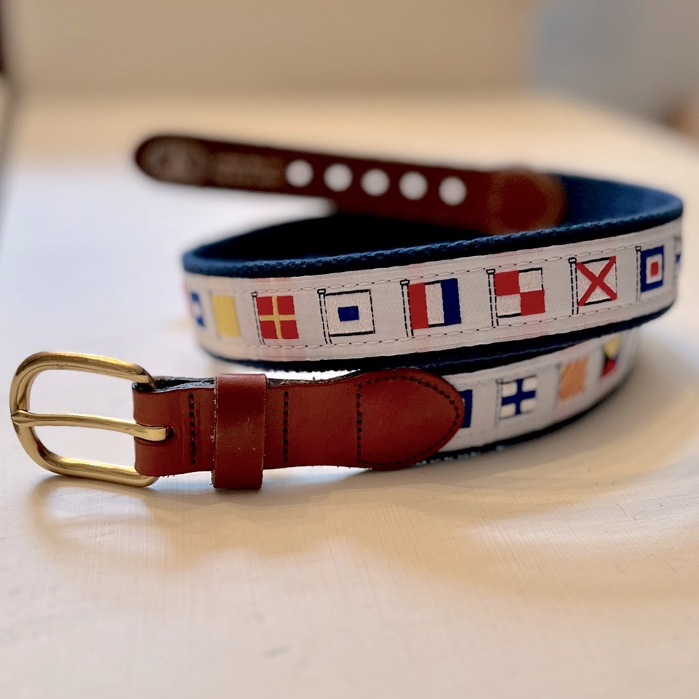 Leather Man Nautical Flag belt signal S 34